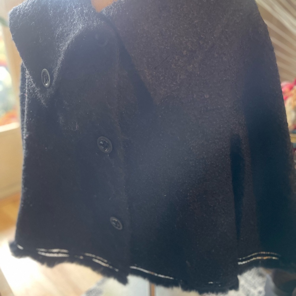 Aura Black Cape Jacket